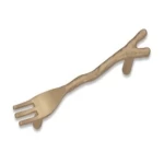 مقبض مطبخ زنك، شكل شوكه، مقاس 76 مم، تشطيب نيكل مصنفر - نحاس اصفر معتق ( برونزي )