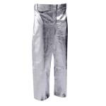 Aluminum-coated heat protection pants, size S, silver color