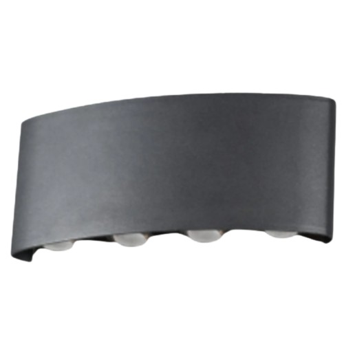 Outdoor LED Wall Mounted Lighting Unit 8 Watt Black 9x21 cm | Matkel Store