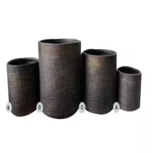 Fiberglass Plant Pot 31x29.5 cm Brown Color | Zahrat Al Rayyan Establishment