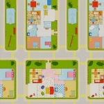 فينيل أرضيات PVC إيكونيك لغرف الاطفال الوان متعددة، سمك 3 مم، موديل 5193203