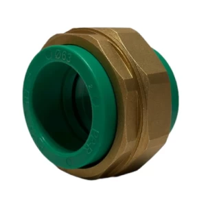 PPR Union Copper TPF Pressure 25 Bar Green Color | Thermal pipes factory (TPF)