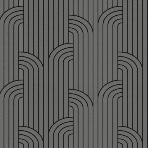 Geometric Wallpaper Gray Color 10m x 0.70m, Model Z76005 | Balbaid Decor Company