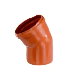 UPVC Elbow 45° size  200 mm Thickness 4.5  Color Orange | Almanar