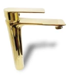 Washbasin Tap, Long, Gold Color, Weight 2 kg, Chinese