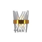 Wall Sconce, Golden Color, 30 cm Length, 25 cm Width