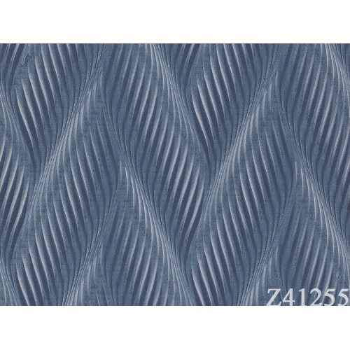 Italian Wavy Wall Covering 10m x 0.53m Blue, Model 41255 | Balbaid Decor Company