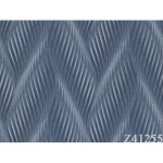 Italian wavy wall covering, size 10m x 0.53m, blue color, model 41255