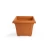 Light brown plastic planter size 38x38x30 cm