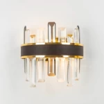 Wall Sconce, Gold and Brown Color 26 cm Width, 25 cm Height