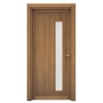Premium natural wooden doors, light brown color, size 235 x 115 cm, thickness 6 cm, model GD05