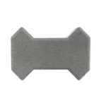 بلاط أرضيات انترلوك عظمة، مقاس 19.7x13.5x6 سم، ارتفاع 6 سم، اسمنتي | شركة الصريف، موديل QUAD-1-6CM-GY