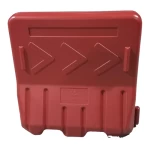 Plastic Traffic Barrier Size 1x1 meter, Weight 7 kg, Orange Color