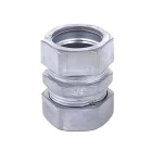 Zinc Die Cast EMT Coupling  Compression  Screw Type Size 3/4 inch | United Electricals Company