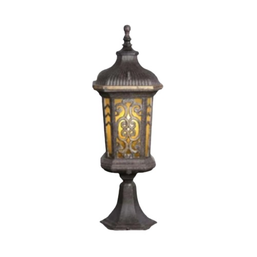 Outdoor Ground Lighting Lantern 52×18 cm Antique Brown | Matkel Store