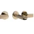 Wall-mounted Brass Sink Mixer 32x19x6.8 cm Matte Gold |  - Image 2