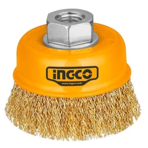 Cup Wire Brush 3 inch, M14x2 Thread, 0.3 mm Wire Diameter | Est.Salama Trading Tools&Hardware