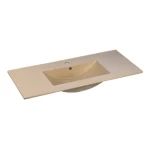 Porcelain Edge Basin without Cabinet Size 101×46.5×27 cm, Maze Model, Beige Color