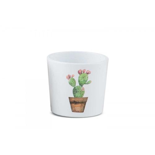 Ceramic Decorative Pot Round Design 7 cm Kazla Color | Sultan Garden Center