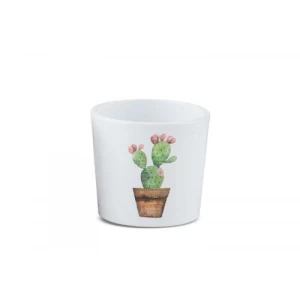 Ceramic Decorative Pot Round Design 7 cm Kazla Color | Sultan Garden Center