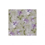Floral wall covering gray color, length 10 m, width 0.53 m, model ht71209