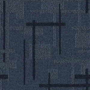 Dark Blue Office Rug 50x50 cm, Thickness 7 mm, Model 2658 | 