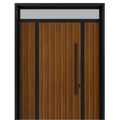 Aluminum Exterior Gate Water and Moisture Resistant Black with Brown, Model 83 | 