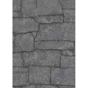 Stone Wallpaper Gray Color 10m x 0.53m, Model 1029747 | Balbaid Decor Company