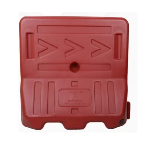 Plastic Road Barrier Water Filled 15 kg Weight 1m Length 1m Height Red Color | Matkel Store