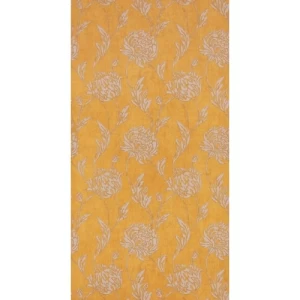Floral Wall Covering 0.53 m x 10 m Yellow Color, Model 17480 | Balbaid Decor Company