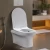 قاعدة مرحاض معلق 55×36×37 سم لون ابيض، تصميم دائري Archipro | شركة ابيات - Image 2