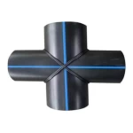 قسام رباعي اتش دي بي اي لحام طرفي، مقاس 160 ملي، طول 480 ملي، لون أسود، مصنع الاتحاد للأنابيب