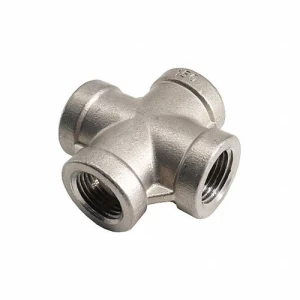 Stainless Steel 316 Cross 3/4 inch, Silver, Grainger Approved | ARAB PROS COMPANY