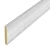Hardwood Skirting Parquet, Length 240 cm, Height 8 cm, White Color