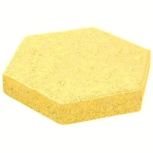 بلاط أرضيات انترلوك حجم 20×23 سم، ارتفاع 8 سم، تصميم سداسي، لون أصفر | Al Wasd Industrial