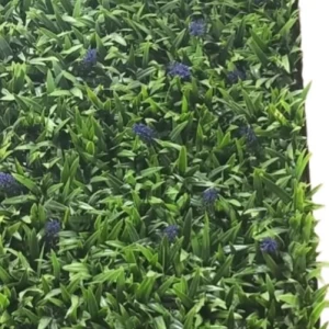 تغطية جدارية عشب صناعي 100X100 سم أخضر مع بنفسجى | القصور للديكور