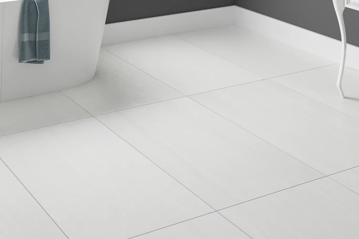 Matt Porcelain Tiles 120x60 cm, Light Grey, Badab Model | Abyat Company