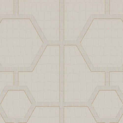 Geometric Wallpaper Length 10 m Light Beige, Model Z80028 | Balbaid Decor Company