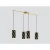 PINTO NERO Modern Lighting, Length 1100 mm x Width 360 mm, Gold & Black, E27W LED | PINTO NERO - Image 2