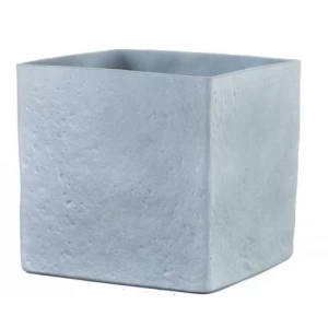 Stone Plant Vase 18x17 cm Gray Color | Sultan Garden Center