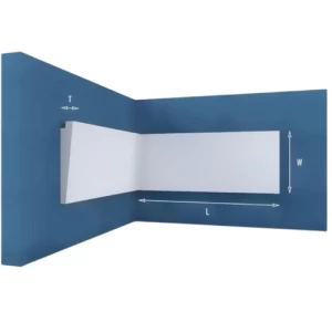 Foam Cyclo Exterior Skirting White Color Size 20.5 cm | Luxury line