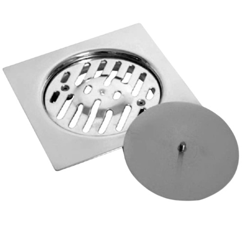 Floor Drain Strainer Screw Cover Stainless Steel 316 15x15 cm | Al-Omran Company for Sanitary Ware Euro Star EU 8568