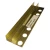 Large Aluminum Glass Holder Accessory, 240 cm Length, 1.3 cm Height, shiny gold Color