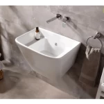 Hung Basin Wall Size 65×46.5×48.5 cm, Mega 11 Model, White Color