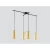 Suspended Lamp PINTO GOLD E27W LED, Black & Gold, 1100x905 mm | PINTO GOLD - Image 2