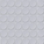 3D decorative Wall Panel, Dimensions 50x50 cm, White color