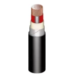 ATA Armored Copper Cable Stranded Single Core Size 10 mm2, 600/1000V, PVC Insulated, Red | Riyadh Cables