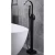 Black Slanted Floor Bathtub Mixer