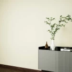 ورق حائط تصميم سادة كريمي، طول 10 م، عرض 50 سم