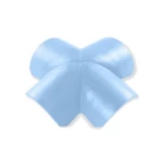 زاوية رباعية للقرميد الخرساني، حجم 475×475 مم، لون أزرق فاتح لامع | الديار العتيقة